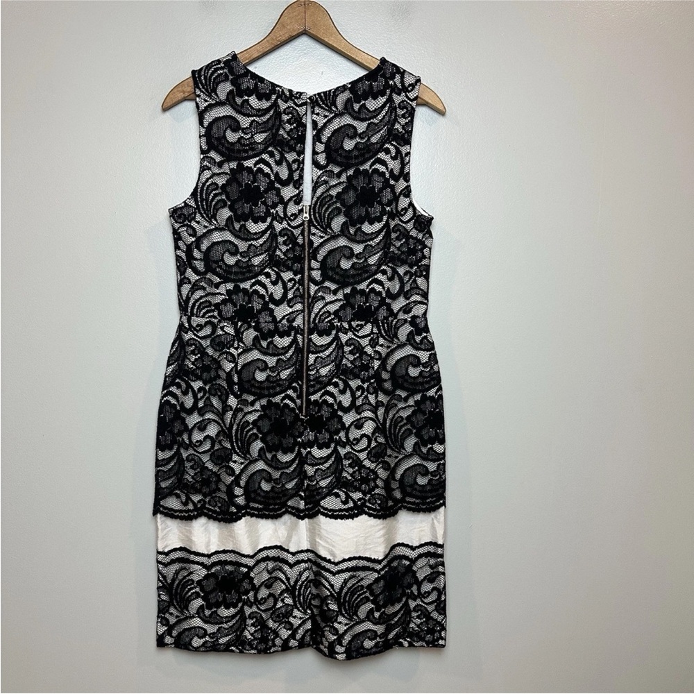 The Limited Lace Sheath Dress Black White Formal Wedding Event Size 10 NWT $108 - Picture 4 of 16